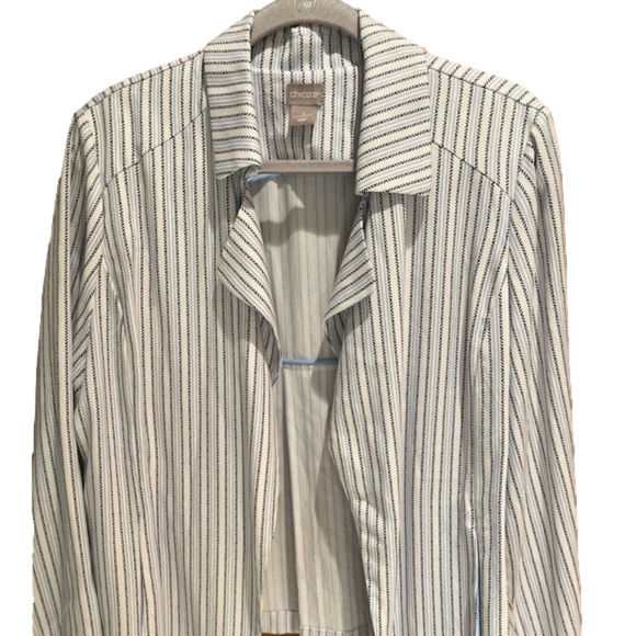 CHICO’S OPEN FRONT JACKET SIZE 2/L - Picture 1 of 7
